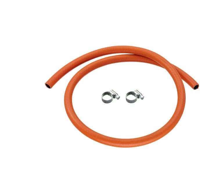 Calor 1m 8mm Low Pressure Gas Hose & 2 Hose Clips