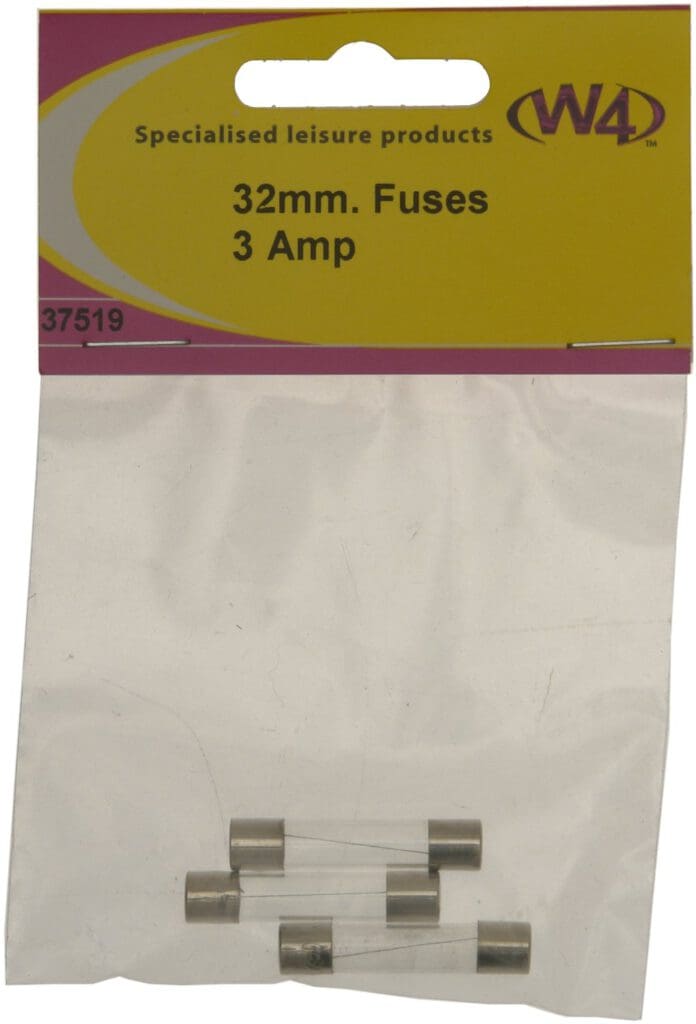 Pk Of Three - 32mm 3A Glass Fuses
