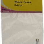 Pack Of Three Glass Fuses - 20mm X 3mm - 3A