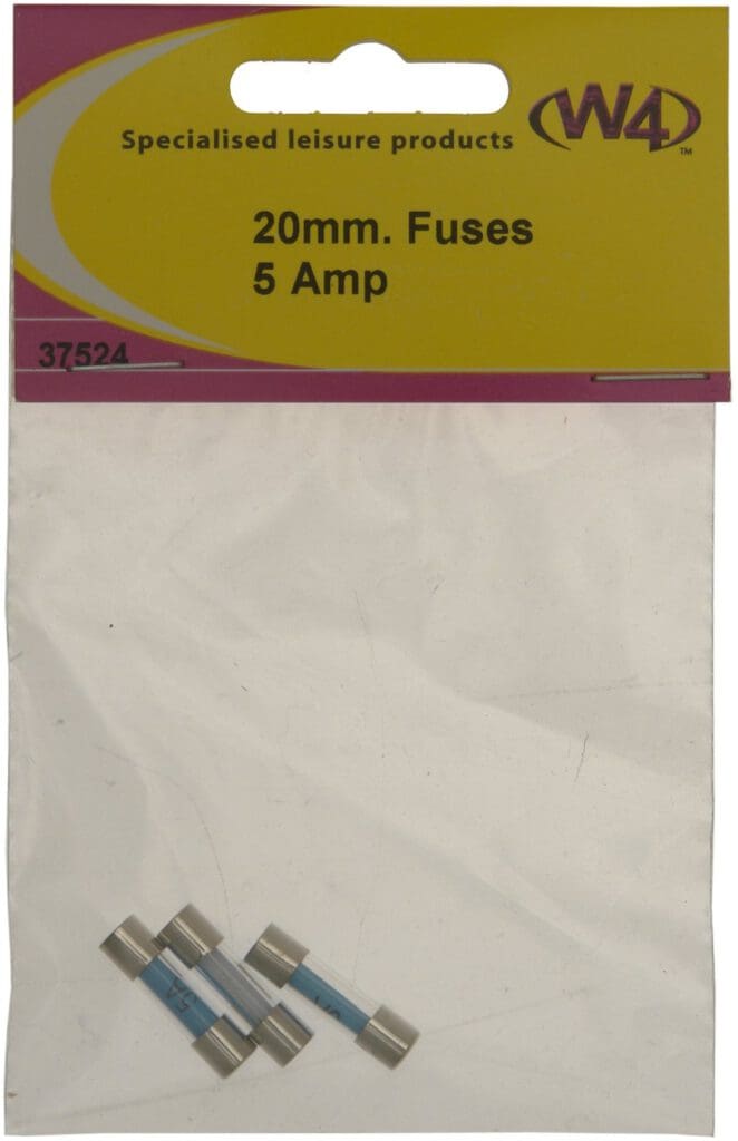 Pack Of Three Glass Fuses - 20mm X 5mm - 5A