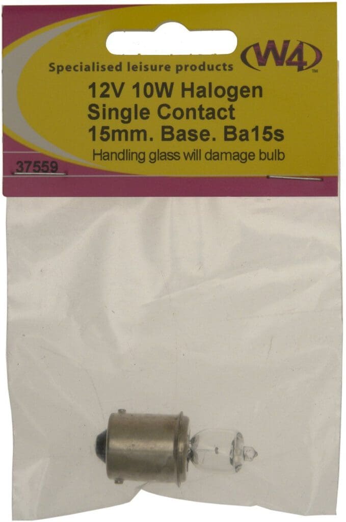 Bulb - Ba15s 12V 10W Halogen 15mm Single Contact Base