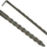 Tent / Awning Steel Rippled Steel Angled Peg Pk3 - 8"
