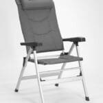 Isabella Thor Lightweight Alloy Folding Reclining Camping Chair - Light Grey