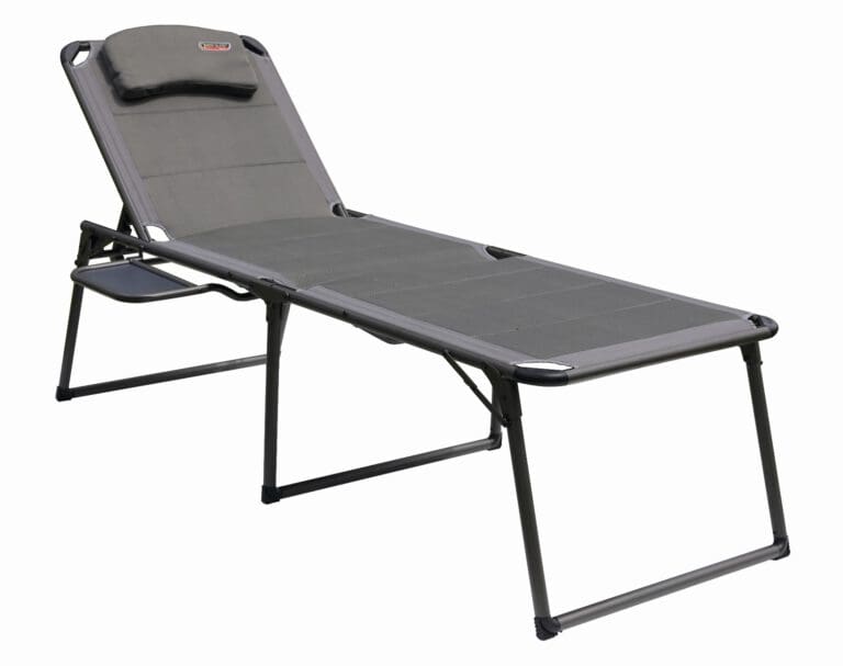 Camp Bed with Side Table