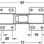 Concealed Unsprung Hinge 90 Deg