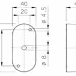 Jokon SPL2000 Side Marker Light 12V Red Clear