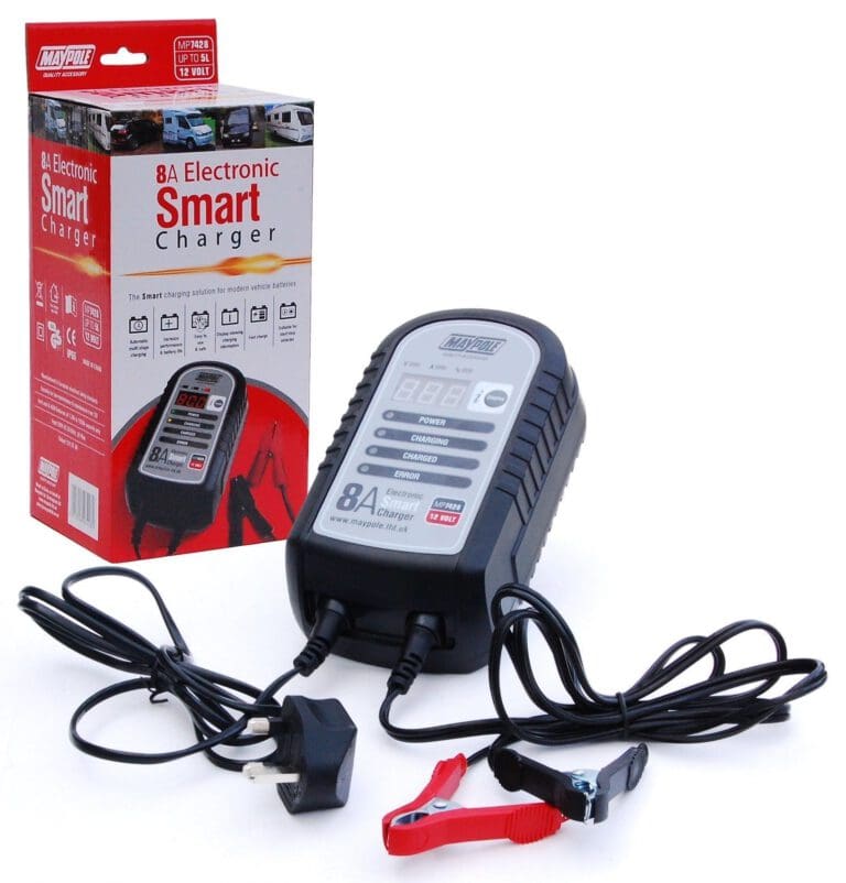 Maypole 8A 12V Electronic Smart Charger