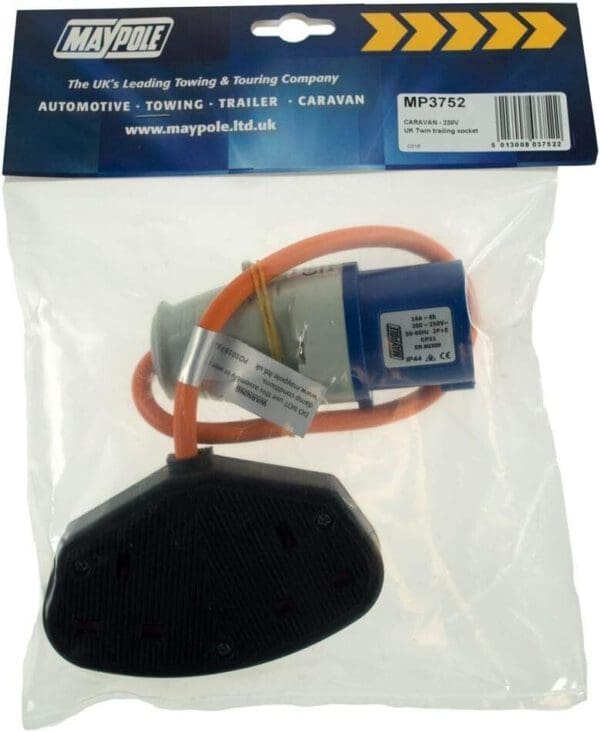 Mains Hook Up Double 13a Trailing Socket