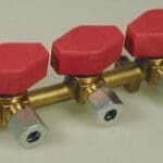 Cavagna Three (3) Way Gas Manifold With Taps