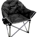 Comfort Padded Folding Tub Chair - Black