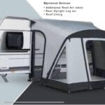 Dorema Starcamp Quick 'n Easy 225 Lightweight Inflatable Caravan Porch Awning