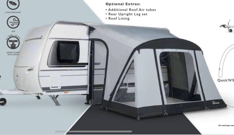 Dorema Starcamp Quick 'n Easy 325 Lightweight Inflatable Caravan Porch Awning