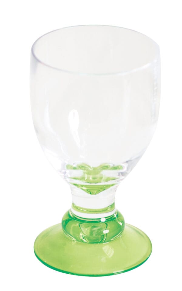 Quest Elegance Polycarbonate Goblet 'Glass' - Lime