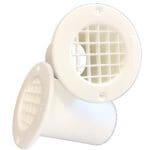 Gas Drop Vent White 75mm x 2