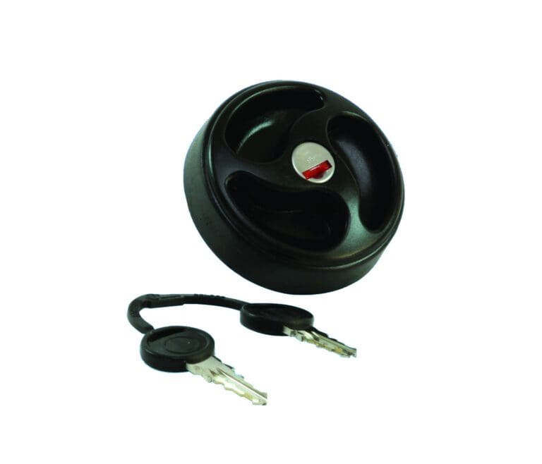 Black Water Filler Cap C/W Keys