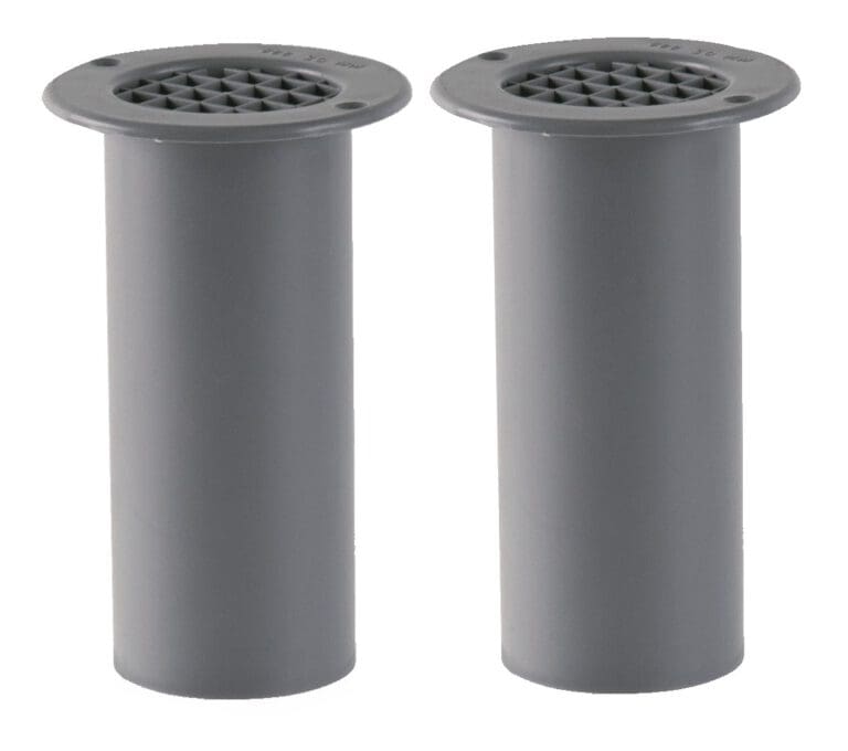 Gas Drop Vent Grey 120mm x 2