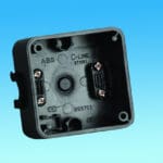 C-Line Surface Mount Square Back Box Black