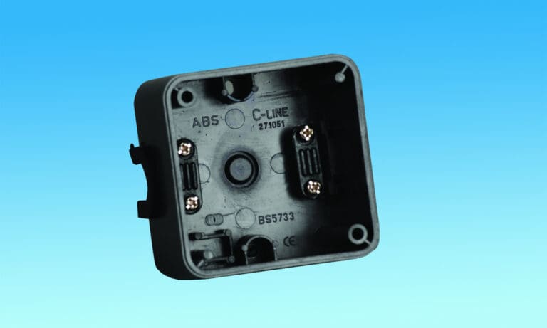 C-Line Surface Mount Square Back Box Black