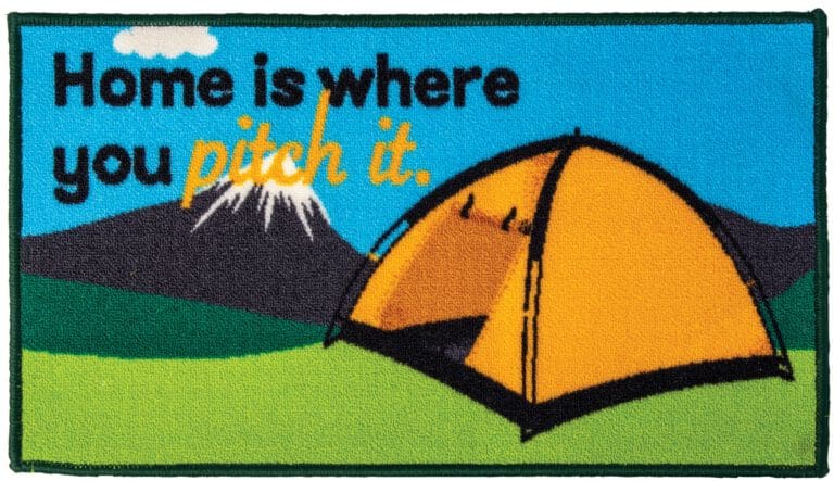 Quest "Home is where you pitch it" Door Mat