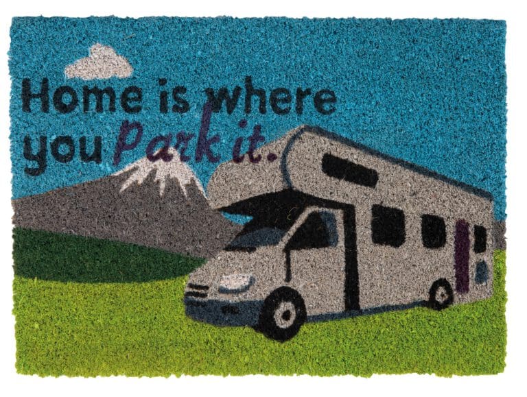 Quest Heavy Duty Coir Home is where you park it" Door Mat