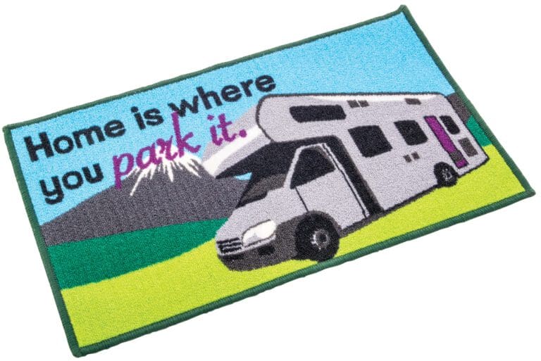 Motorhome "Home is where you pitch it" Door Mat