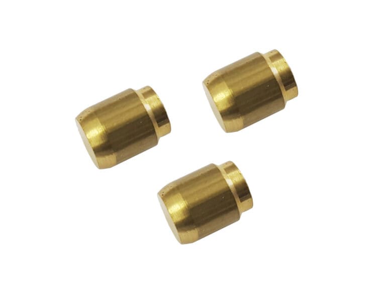 8mm Brass Compression End Plug - Pack of 3