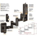 Vision Plus Triple Arm Articulated LCD / LED TV Wall Bracket