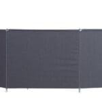 Isabella Windscreen Three Sided Acrylic Framed Windbreak - Granite