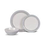 Melamine Dinner Set - 12 piece - Classic Grey