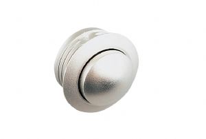 Small Caravan Push Button Cupboard Door Lock - Nickle Finish