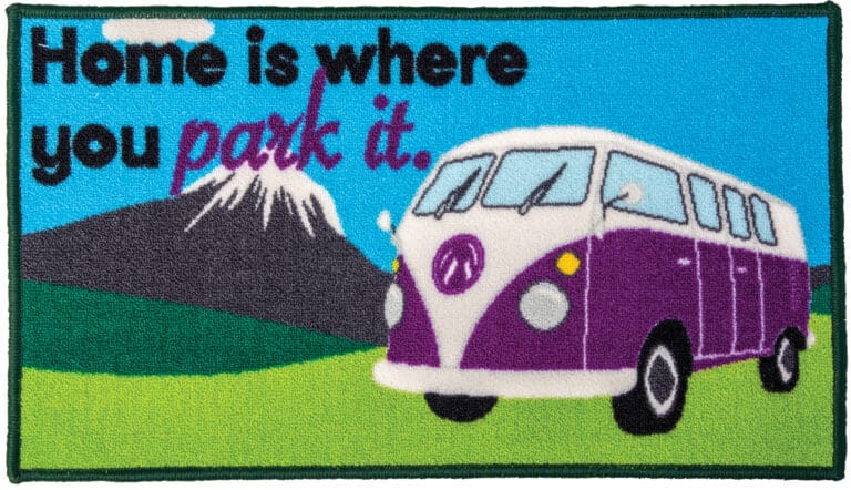 Caravan Door Mat "Home is where you park it"
