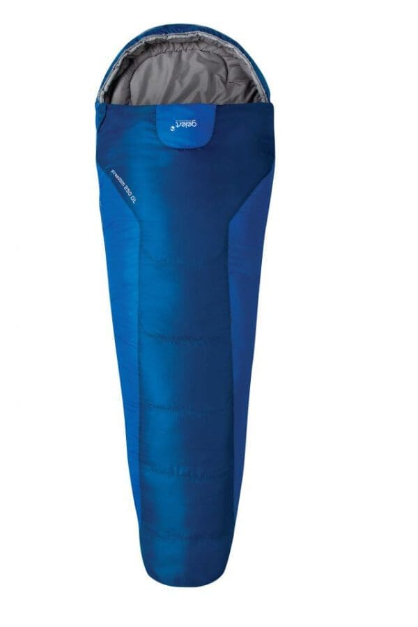 Gelert Freedom 250DL 2 - 3 Season Mummy Adult Sleeping Bag R-Hand Zip - Blue