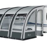 2024 Dorema Magnum 390 Lightweight Caravan Poled Porch Awning - Grey