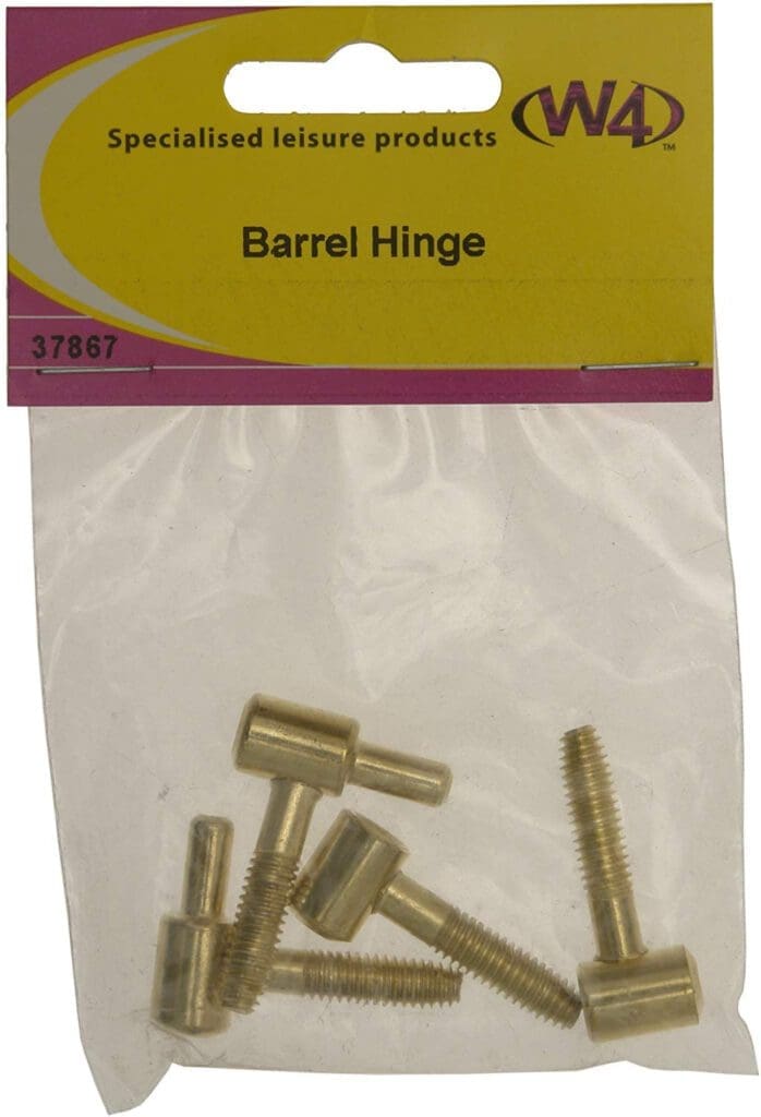 W4 Pack of Two 25mm Brass Barrel Hinge (Pack of Two)