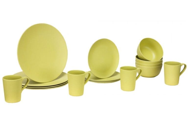 Bamboo Dinner Set - 16 Piece - Green Bamboo