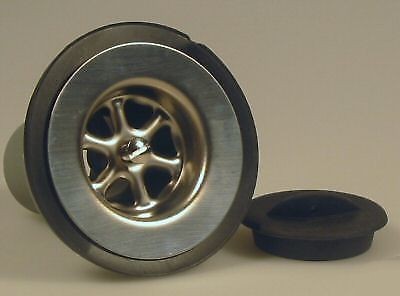 Sink/Basin Stainless Waste & Plug - 1 1/4 - 28