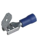 Piggy Back Spade Connector Terminal - 6.35mm Blue Pre Insulated - Pack Of 3