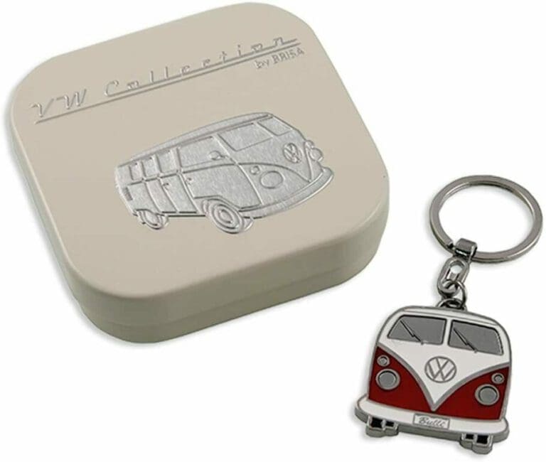 Volkswagen VW T1 Campervan Bus Key Ring - Red