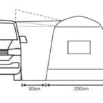 Outdoor Revolution Lightweight Driveaway Awning Outhouse Handi (Mid 210-255)