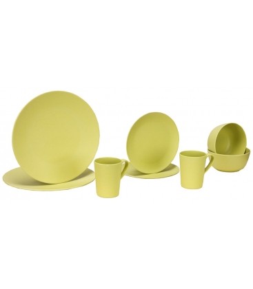 Vango Green Bamboo, Corn & Melamine 8 Piece Picnic Set