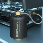 Double Burner Disposable Gas Canister Camping Stove & Grill