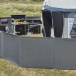 Isabella Windscreen Four Sided Acrylic Framed Windbreak - Granite