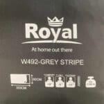 Grey Stripe Single Sleeping Bag