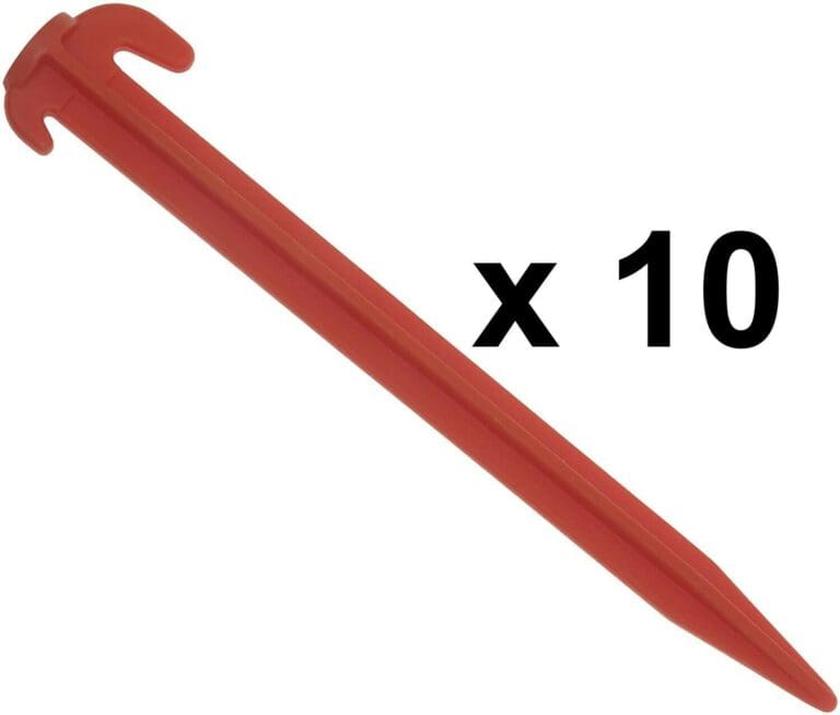 Red Plastic Pegs 20cm x 10