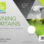 White Awning Curtains - 145cm drop x 90cm width - Pack of 8