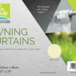 Cream Awning Curtains - 145cm drop x 90cm width - Pack of 8