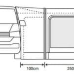 Outdoor Revolution Movelite T2R Low Driveaway Inflatable Awning - fits 180 - 220