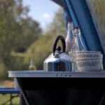 Vango 2 Litre Stainless Steel Whistling Kettle with Folding Handle