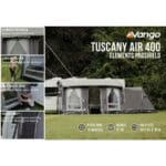 2022 Vango Tuscany 400 Pro Premium Inflatable Air Large Caravan Awning