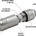 Emergency Cash Note Holder Keyring